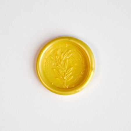 Produktbilde Vokspinner, Dyp gul perle, 1022a0
