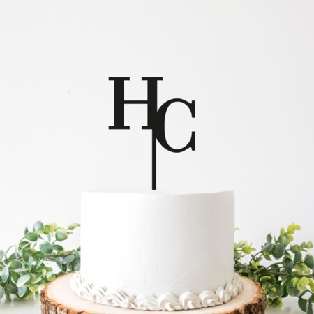 Produktbilde Kaketopp med monogram, 11327k