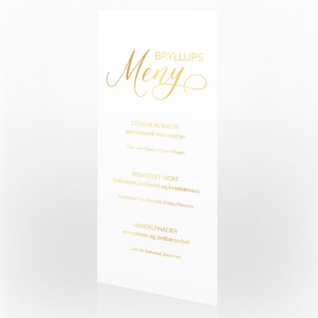 Produktbilde Meny med folie, 113334