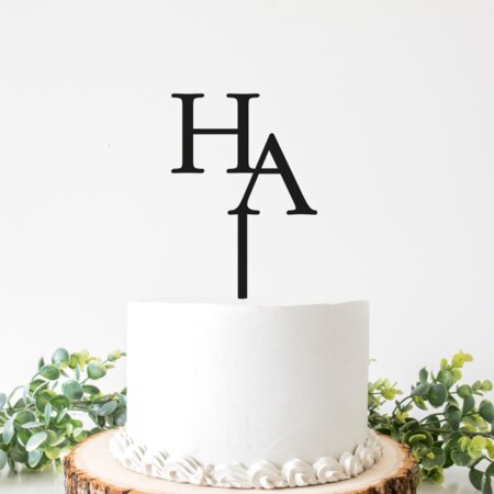 Produktbilde Kaketopp med monogram, 11368k