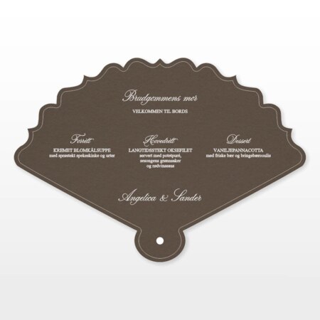 Produktbilde Meny, vifteform, 113714