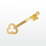 Dekor til kort, nøkkel, 11371h