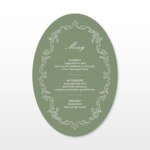 Meny, antikk oval, 113794
