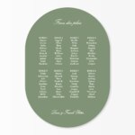 Bordkart, oval, 113799