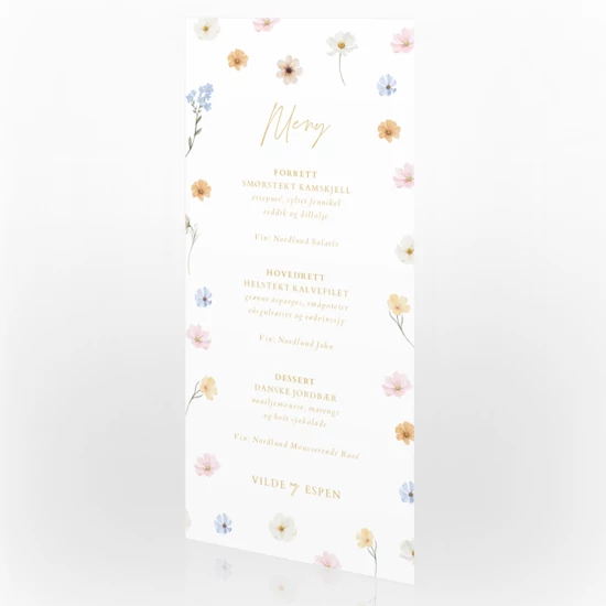Produktbilde Meny bryllup, 113854
