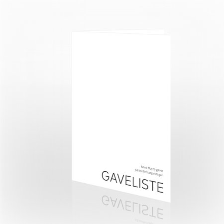 Produktbilde Gaveliste konfirmasjon, 20377a