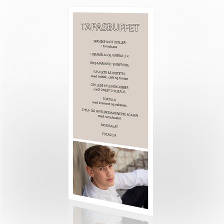 Produktbilde Meny konfirmasjon, 203954