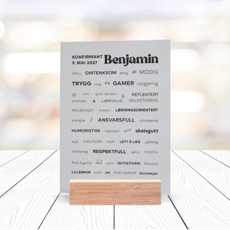 Produktbilde Plakat med din tekst, 20440q