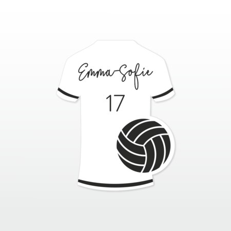 Produktbilde Bordkort, volleyballdrakt, 204512