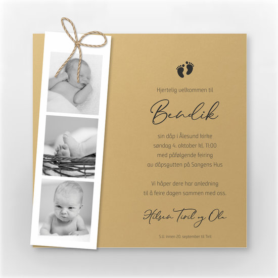 Invitasjon baby, 303211, hovedbilde nr. 1