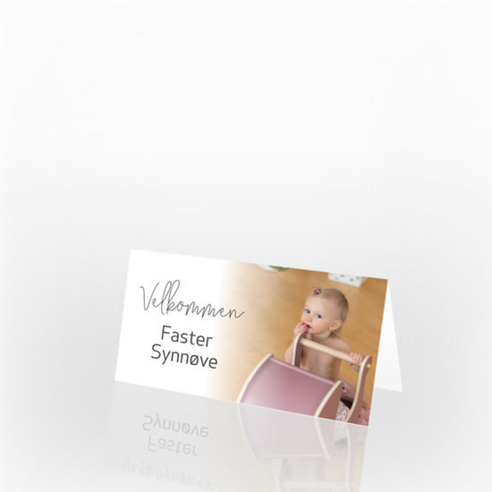 Bordkort baby, 303232, hovedbilde nr. 1
