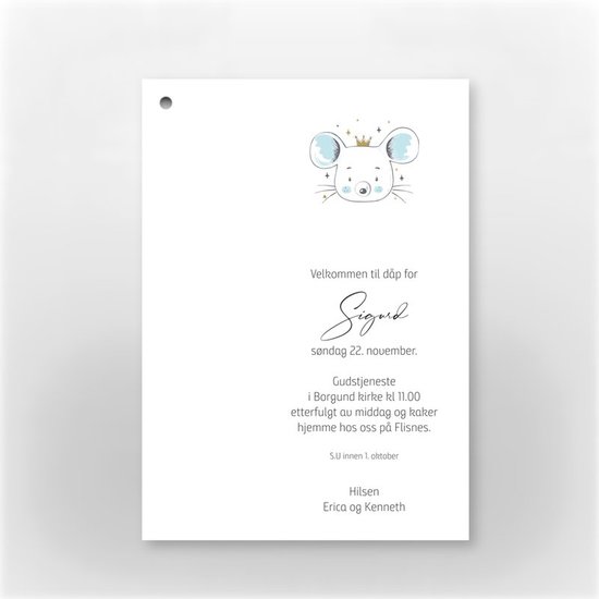 Invitasjon baby, 303241, hovedbilde nr. 3