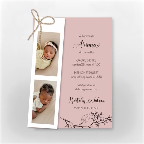 Invitasjon baby, 303451, hovedbilde nr. 1