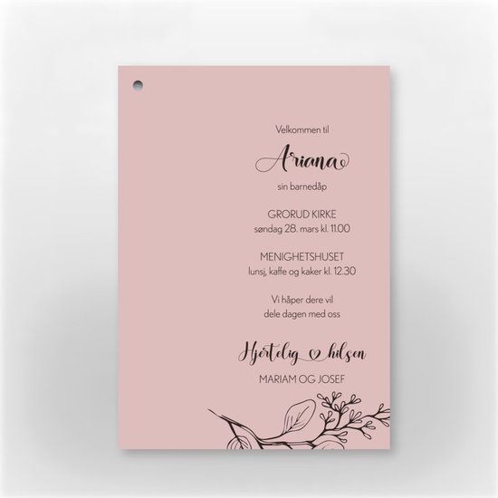 Invitasjon baby, 303451, hovedbilde nr. 3