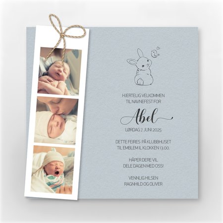 Produktbilde Invitasjon baby, 304321