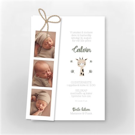 Produktbilde Invitasjon baby, 304411