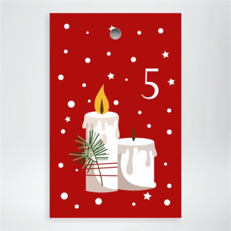 Produktbilde Tallkort (1-24) til adventskalender, 40010i