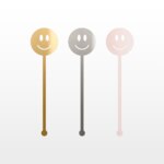 Drinkpinner - smiley - 10-pakning, a0204p