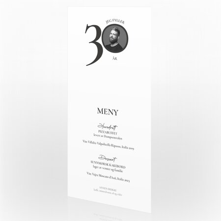 Produktbilde Meny fest, a02924
