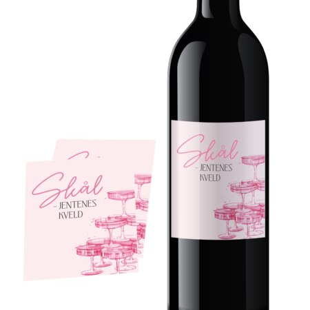 Produktbilde Flaskeetikett, a0293f