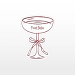 Bordkort fest, drinkglass, a02962
