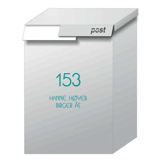 Postkassemerking, c00187, hovedbilde nr. 1